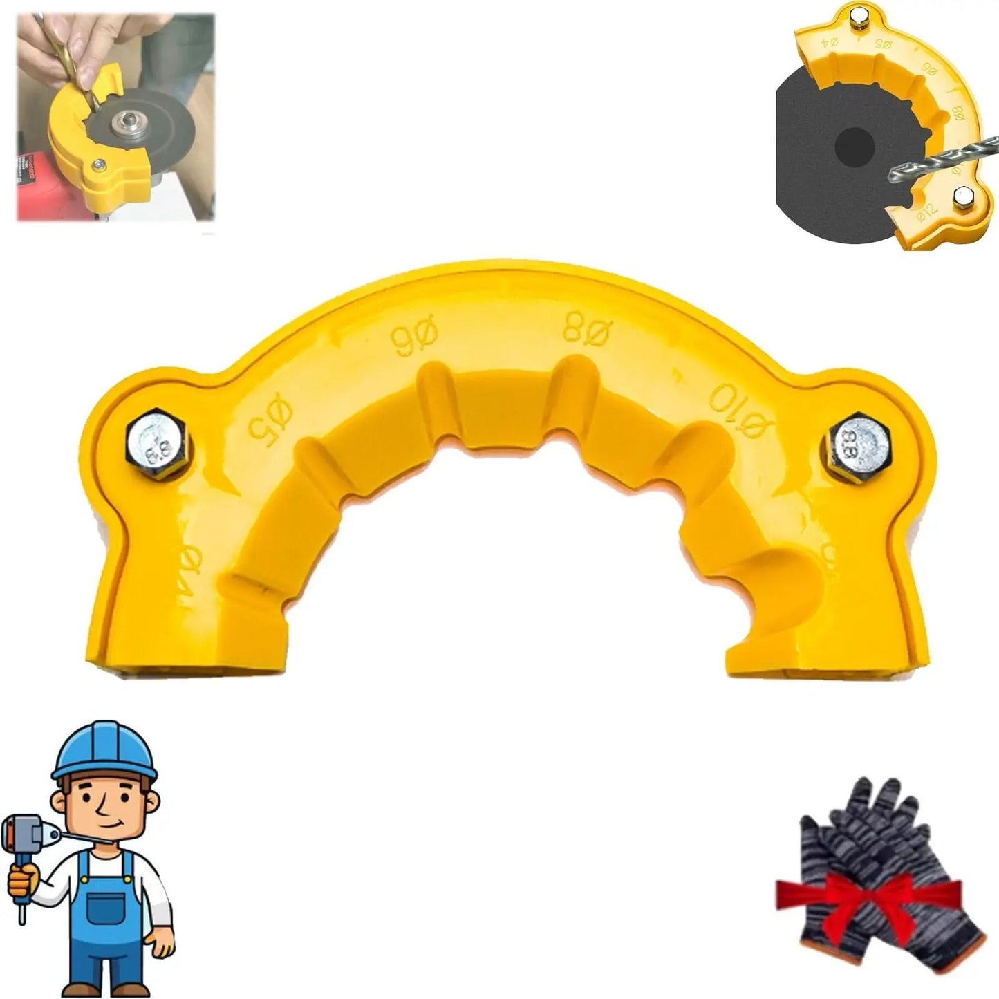 6 In 1 Drill Bit Sharpener And Grinding Tool For Home And Workshop Use 6