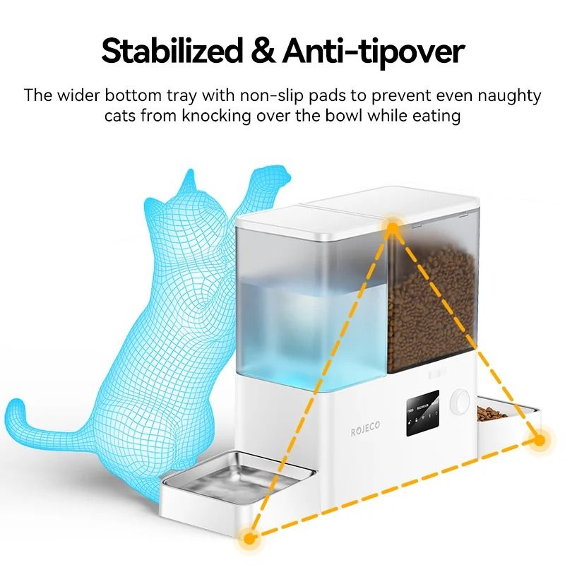Automatic Pet Feeder And Water Fountain WiFi App Smart Food Dispenser For Cats And Dogs 5