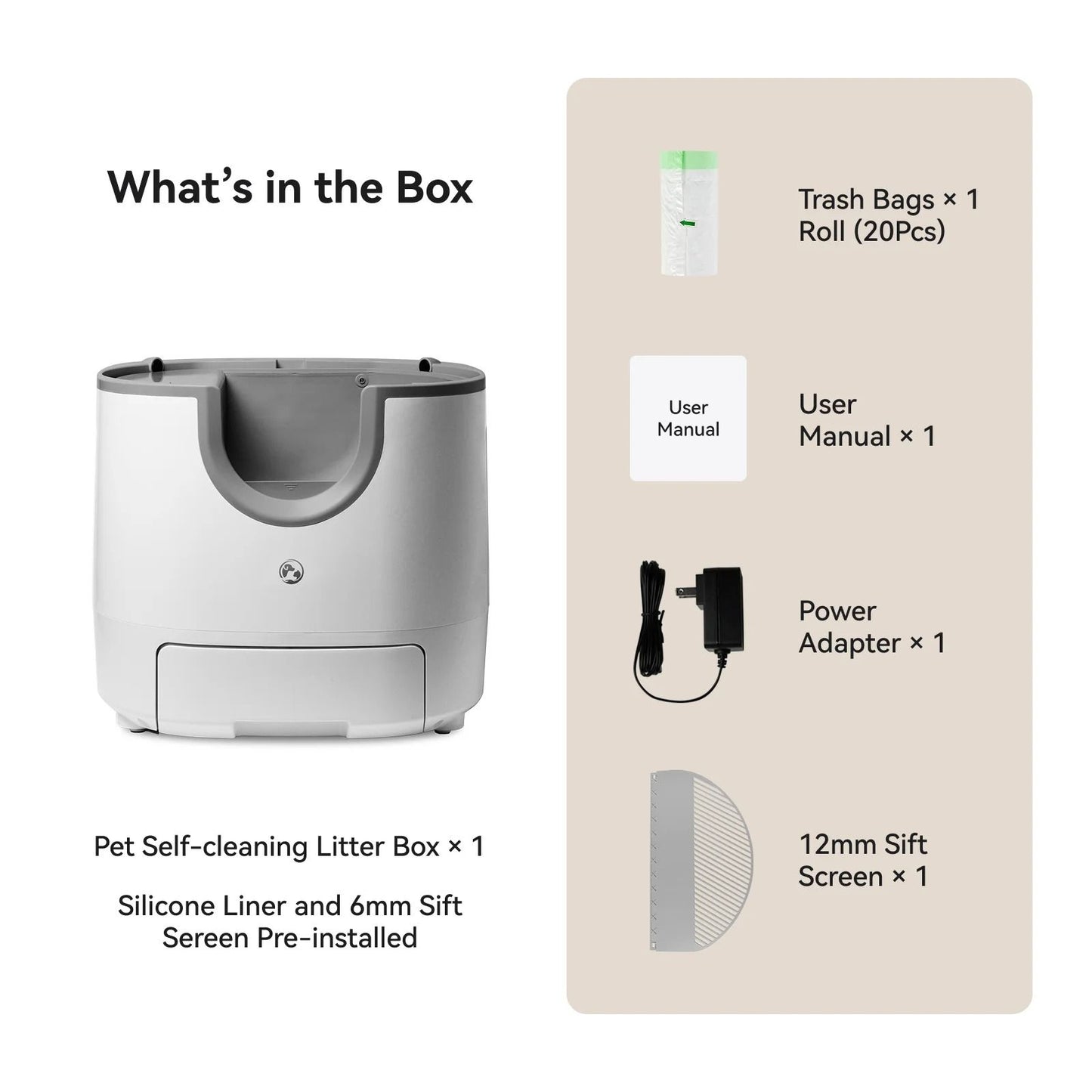 Automatic Smart Cat Litter Box 11L High Capacity Pet Toilet Tray 3