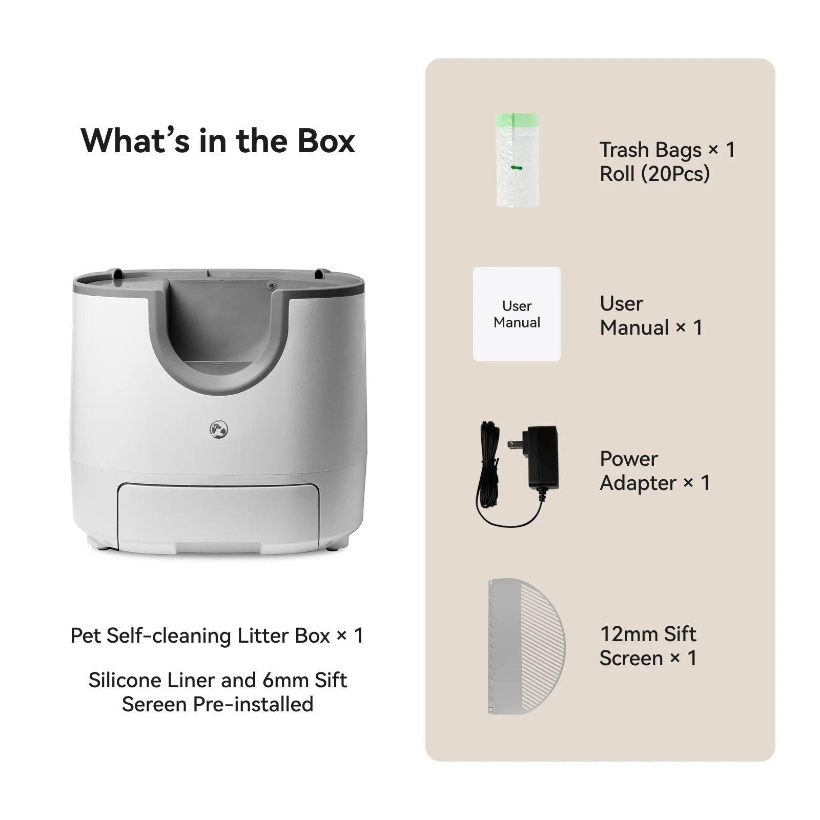 Automatic Smart Cat Litter Box 11L High Capacity Pet Toilet Tray 3