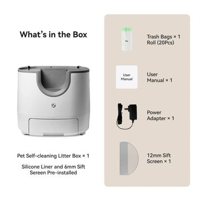 Automatic Smart Cat Litter Box 11L High Capacity Pet Toilet Tray 3