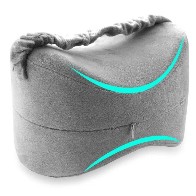 Velvet Memory Foam Knee and Leg Support Pillow for Comfortable Sleep