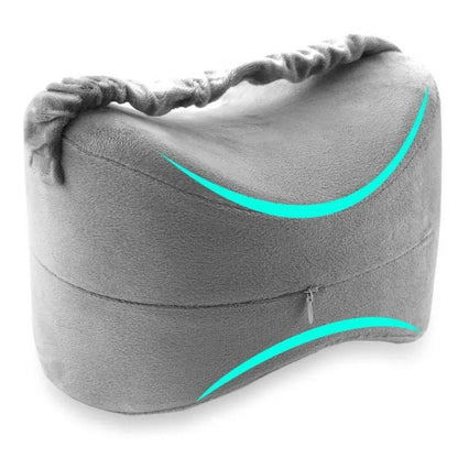 Velvet Memory Foam Knee and Leg Support Pillow for Comfortable Sleep