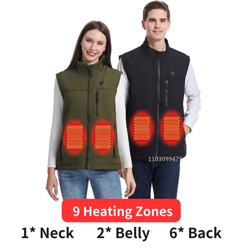 ThermaCore 9Zone Heated Vest  USB Rechargeable Heated Jacket For Men And Women Waterproof And Machi 3