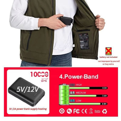 ThermaCore 9Zone Heated Vest  USB Rechargeable Heated Jacket For Men And Women Waterproof And Machi 4