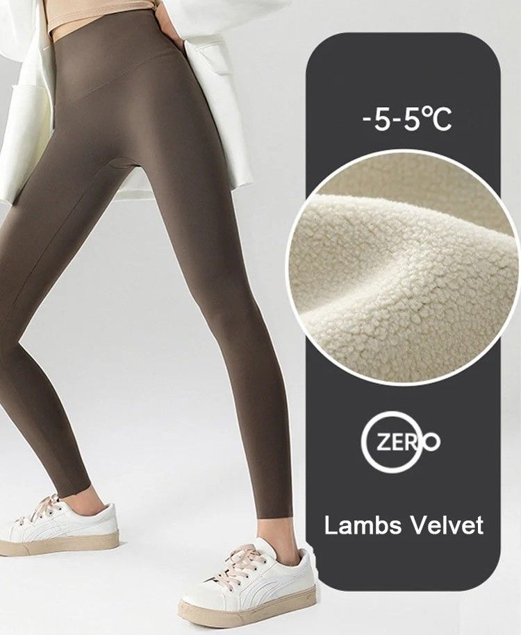 Womens High Waist Seamless Fleece Leggings For Winter Warmth And Comfort 10