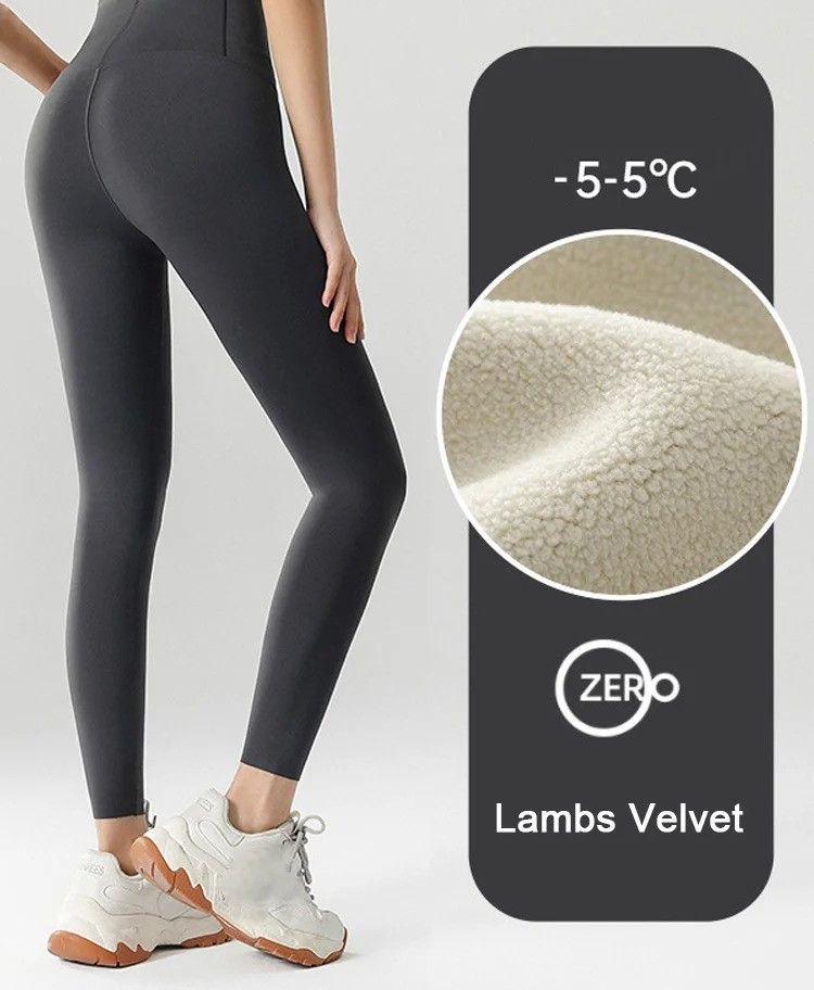 Womens High Waist Seamless Fleece Leggings For Winter Warmth And Comfort 11