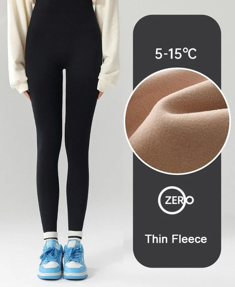 Womens High Waist Seamless Fleece Leggings For Winter Warmth And Comfort 6