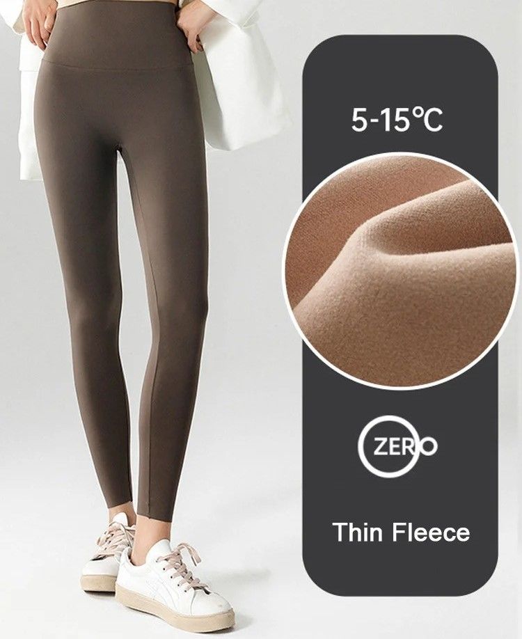 Womens High Waist Seamless Fleece Leggings For Winter Warmth And Comfort 7