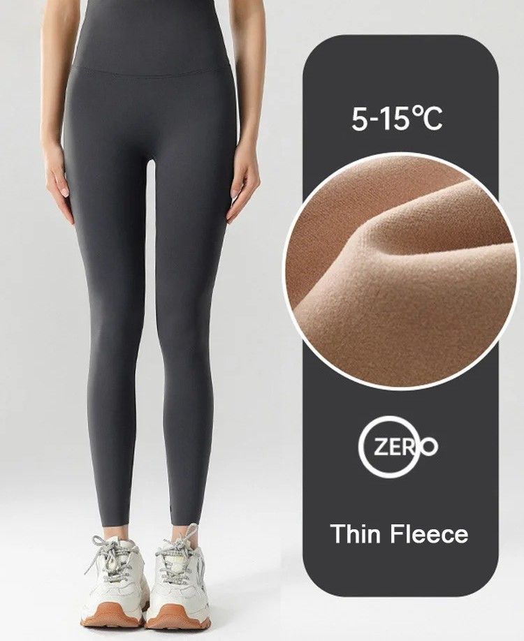 Womens High Waist Seamless Fleece Leggings For Winter Warmth And Comfort 8