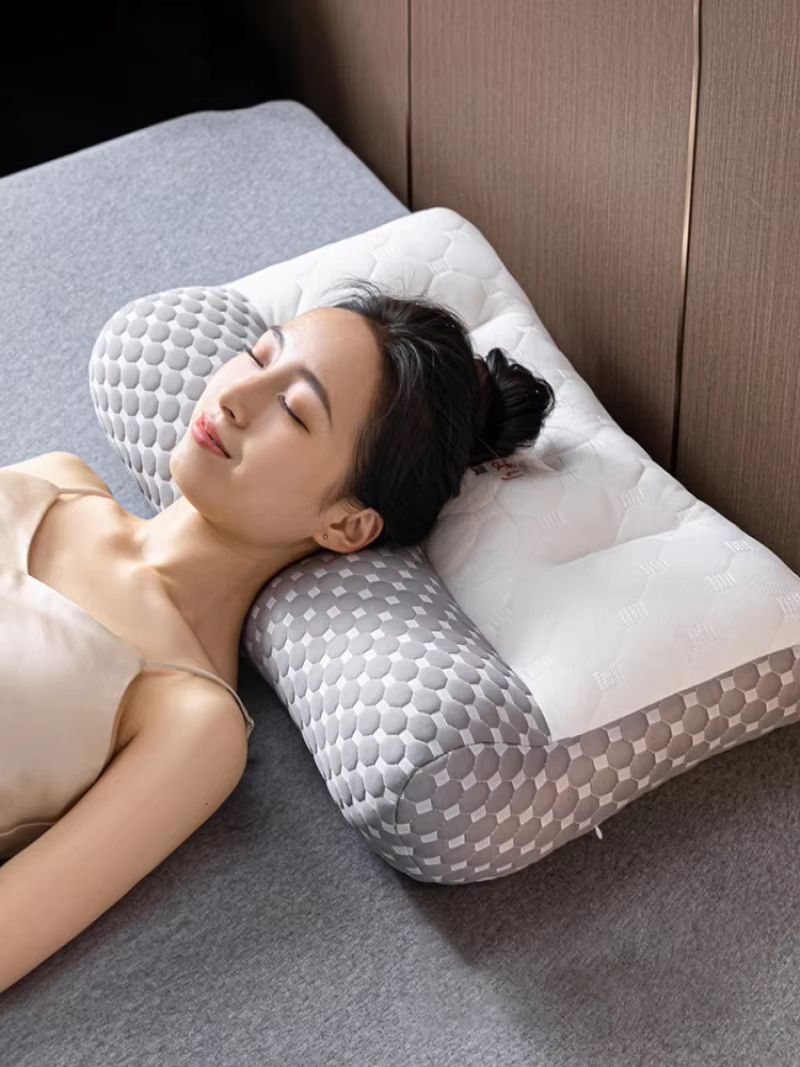 ErgoLatex Cervical Support Pillow  Orthopedic Neck Pillow For Deep Sleep  Cervical Spine Alignment 5