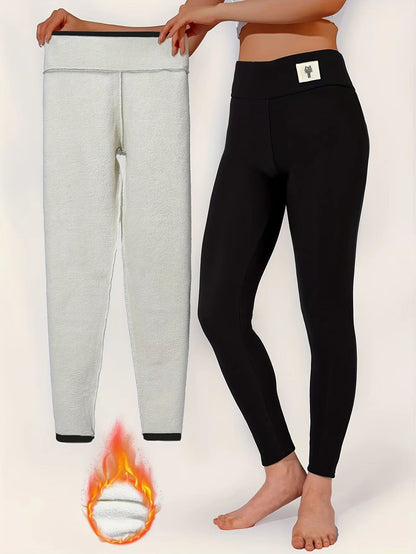 UltraSoft HighWaist Fleece Leggings  Warm Velvet Winter Tights For Women 4