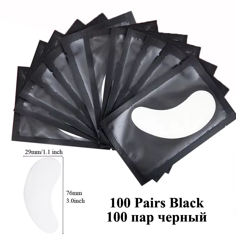 BulkPro 100Pair UnderEye Gel Pads  Premium Isolation Eye Patches For Lash Extensions 10
