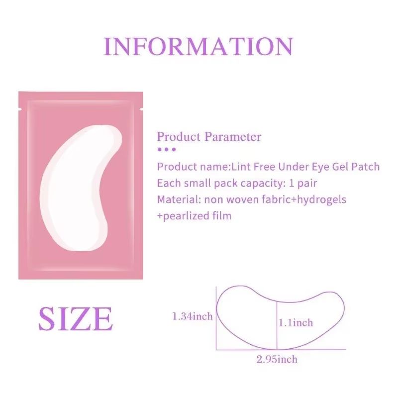 BulkPro 100Pair UnderEye Gel Pads  Premium Isolation Eye Patches For Lash Extensions 2