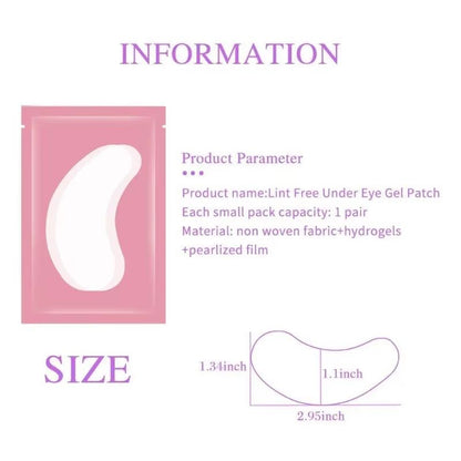 BulkPro 100Pair UnderEye Gel Pads  Premium Isolation Eye Patches For Lash Extensions 2