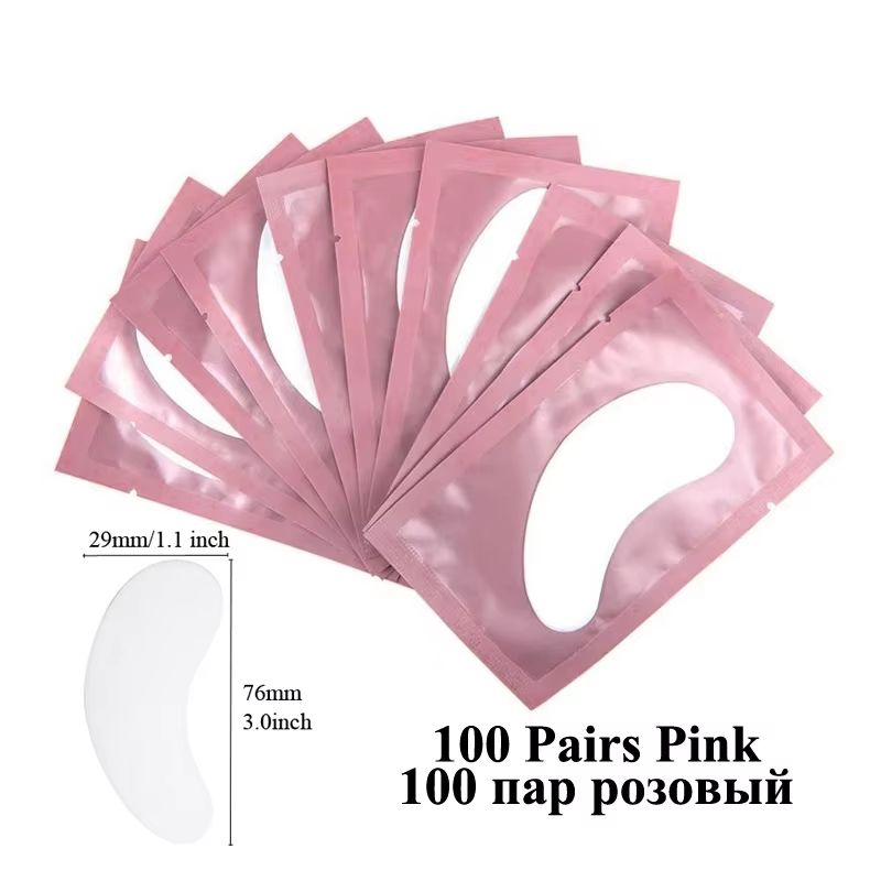 BulkPro 100Pair UnderEye Gel Pads  Premium Isolation Eye Patches For Lash Extensions 7