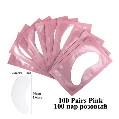 BulkPro 100Pair UnderEye Gel Pads  Premium Isolation Eye Patches For Lash Extensions 7