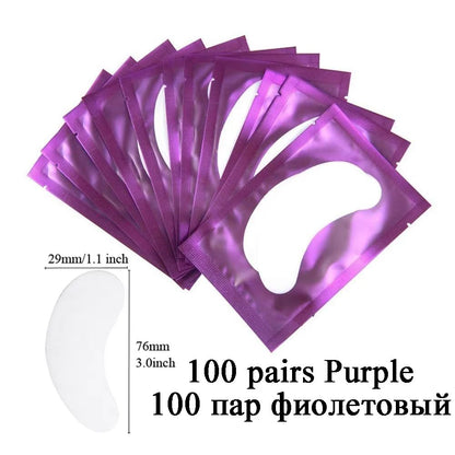 BulkPro 100Pair UnderEye Gel Pads  Premium Isolation Eye Patches For Lash Extensions 8