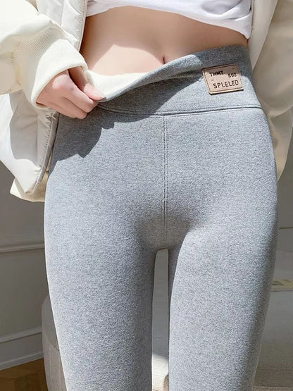 OatLuxe Thermal Lamb Wool Leggings  HighWaist Velvet Warm Pants For Winter Comfort 7
