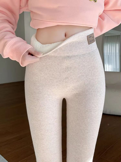 OatLuxe Thermal Lamb Wool Leggings  HighWaist Velvet Warm Pants For Winter Comfort 8