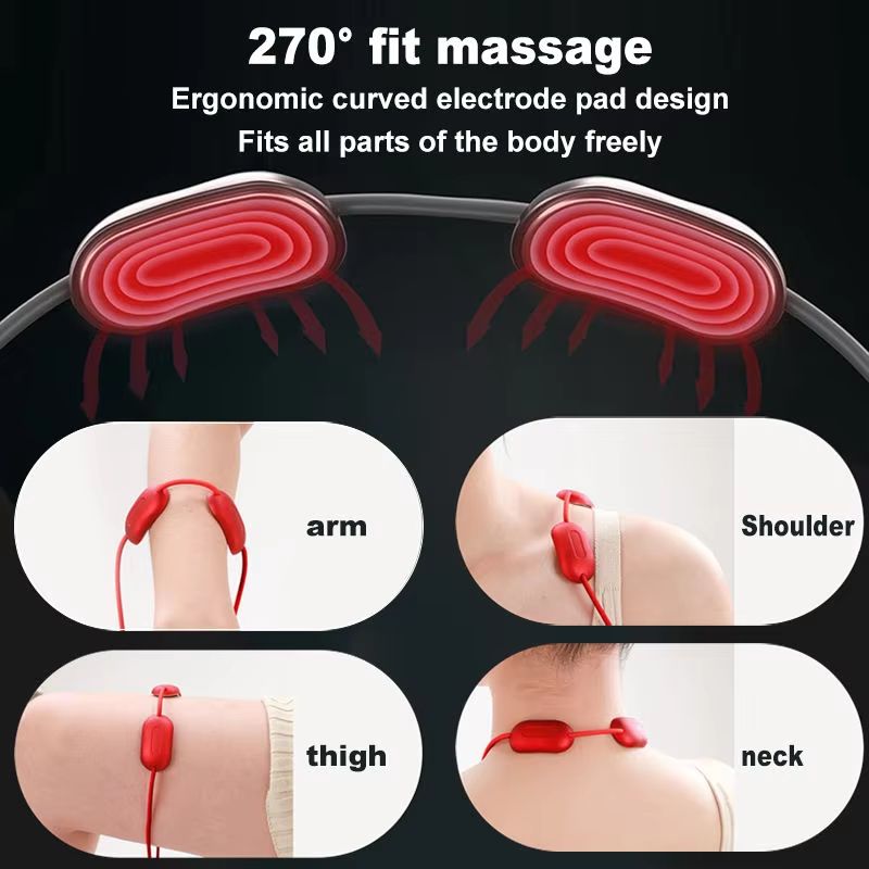 SmartRelief Mini Cervical Massager  Portable Neck  Shoulder Pulse Therapy With Heat Compression 3
