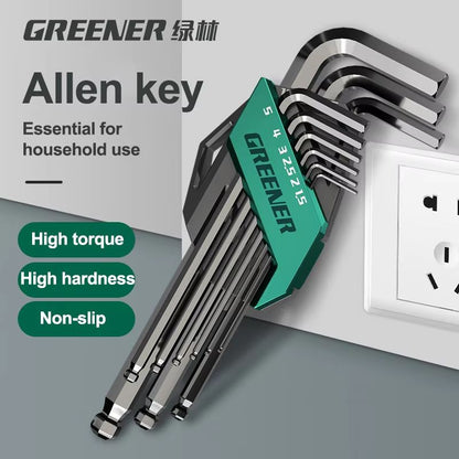 Universal Rainbow Hex Wrench Set – Short-Arm Multifunctional Allen Wrench Kit for Home & Auto