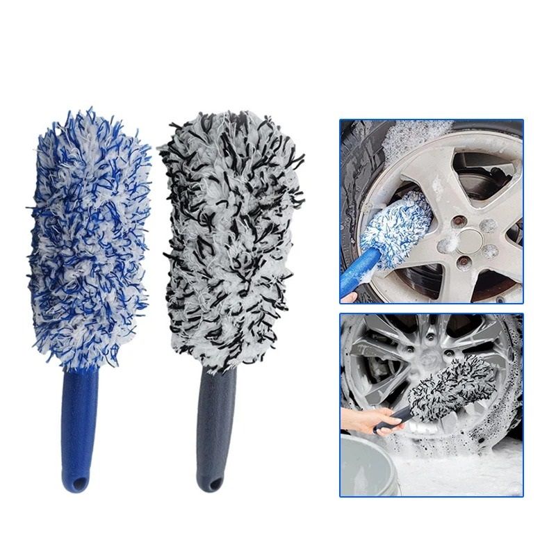 Car Wheel and Tire Cleaning Brush for Easy Detailing and Dust Removal