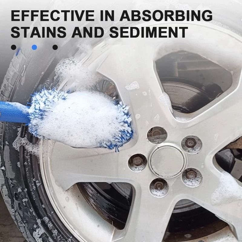 Car Wheel And Tire Cleaning Brush For Easy Detailing And Dust Removal 1