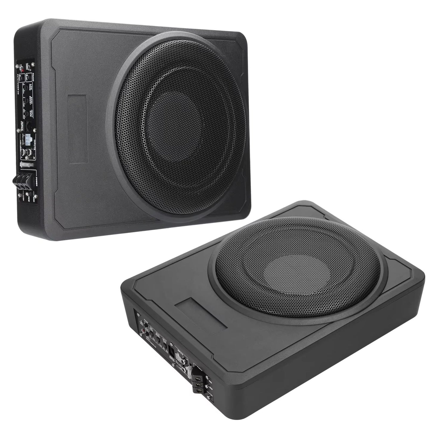 800W UnderSeat Active Subwoofer Bass Box  Slim Amplifier Subwoofer For Car Truck  Boat Audio 4