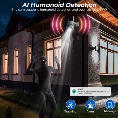 SecureView Solar 4MP WiFi PTZ Camera  Outdoor Wireless IP With BuiltIn Battery 5