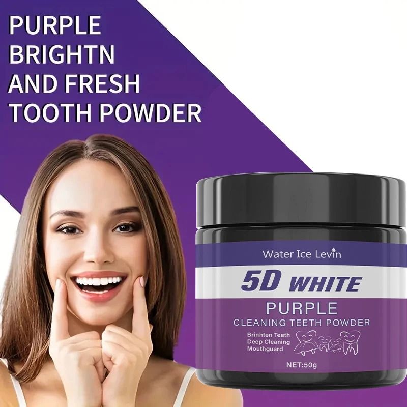 Purple Teeth Cleaning And Whitening Powder For Deep Stain Removal 4