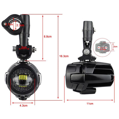 ProBeam 40W LED Auxiliary Fog  Spot Light  Universal Motorcycle Driving Lamp For BMW R1200GS F800GS 2