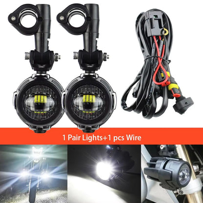 ProBeam 40W LED Auxiliary Fog  Spot Light  Universal Motorcycle Driving Lamp For BMW R1200GS F800GS 10