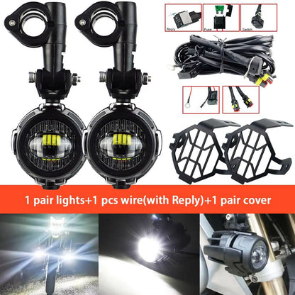 ProBeam 40W LED Auxiliary Fog  Spot Light  Universal Motorcycle Driving Lamp For BMW R1200GS F800GS 7