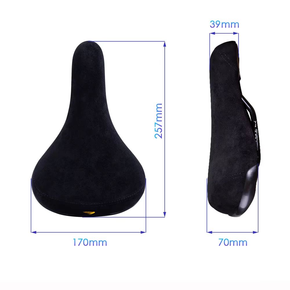 Funsea Bicycle Saddle Wheelie  FlanneletteCovered 8 Mm Rail Bike Seat With Embroidered Logo 3