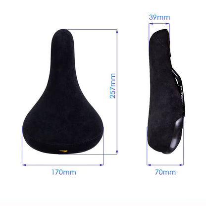 Funsea Bicycle Saddle Wheelie  FlanneletteCovered 8 Mm Rail Bike Seat With Embroidered Logo 3