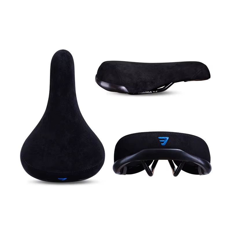 Funsea Bicycle Saddle Wheelie  FlanneletteCovered 8 Mm Rail Bike Seat With Embroidered Logo 7