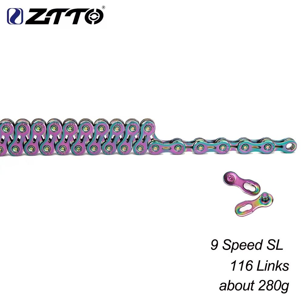 ZTTO ColourMax Universal Bike Chain  High Quality Durable Chain For 8  9  10  11  12 Speed Bikes 10