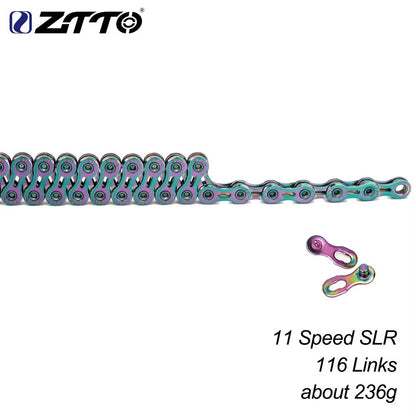 ZTTO ColourMax Universal Bike Chain  High Quality Durable Chain For 8  9  10  11  12 Speed Bikes 17