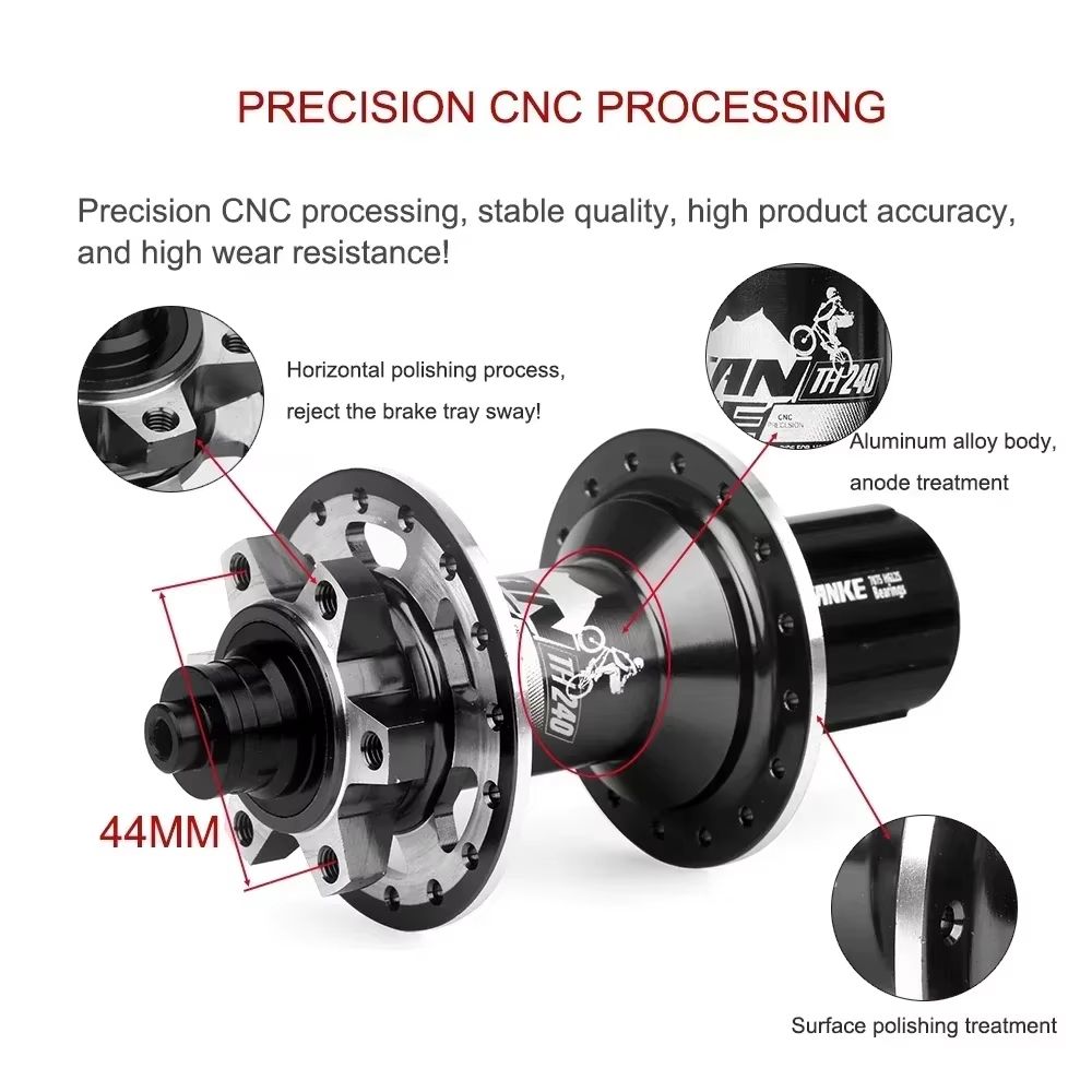 Universal TANKE 120 Click Hub  FrontRear 3236Hole Disc Brake MTB Hub For 812 Speed 2