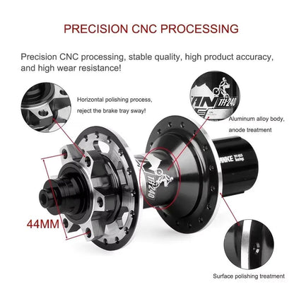 Universal TANKE 120 Click Hub  FrontRear 3236Hole Disc Brake MTB Hub For 812 Speed 2