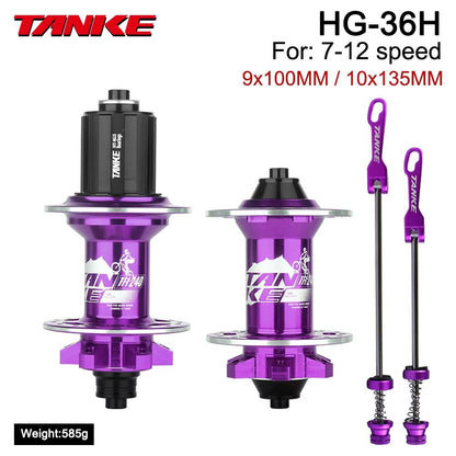 Universal TANKE 120 Click Hub  FrontRear 3236Hole Disc Brake MTB Hub For 812 Speed 12