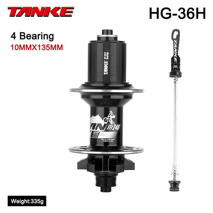 Universal TANKE 120 Click Hub  FrontRear 3236Hole Disc Brake MTB Hub For 812 Speed 29