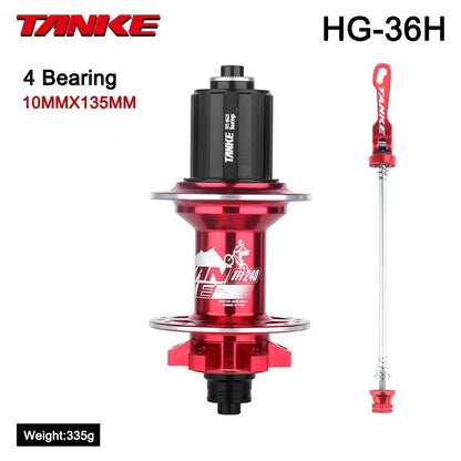 Universal TANKE 120 Click Hub  FrontRear 3236Hole Disc Brake MTB Hub For 812 Speed 22