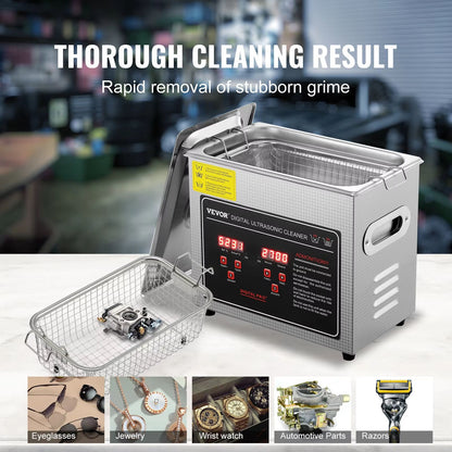 ProClean StainlessSteel Ultrasonic Cleaner  Portable Home Cleaning Machine 2 L  30 L Capacity 4