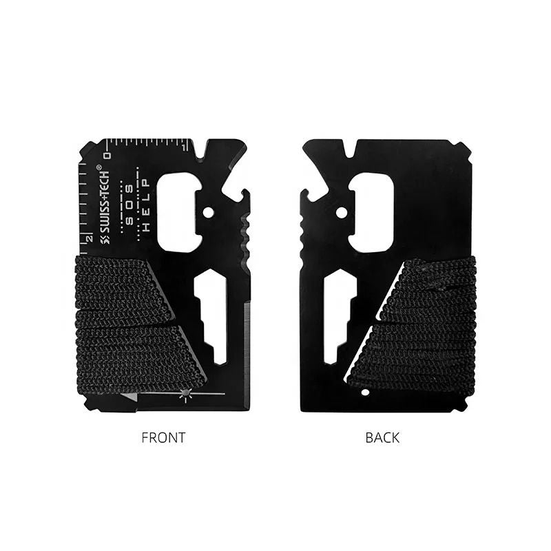 Stainless Steel Emergency Credit Card Multitool Pocket Knife For Outdoor Camping Hiking Survival 6