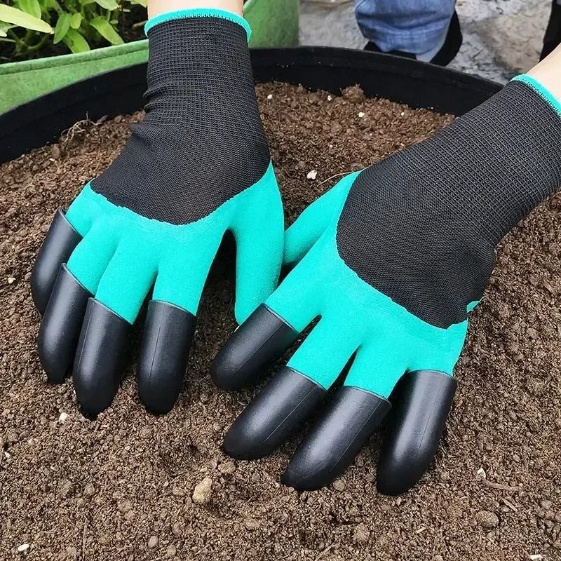Garden Gloves With Claws For Digging Planting And Weeding Durable Protective Gardening Tool 1