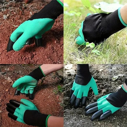 Garden Gloves With Claws For Digging Planting And Weeding Durable Protective Gardening Tool 4