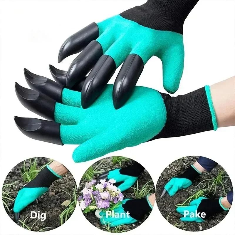 Garden Gloves With Claws For Digging Planting And Weeding Durable Protective Gardening Tool 5