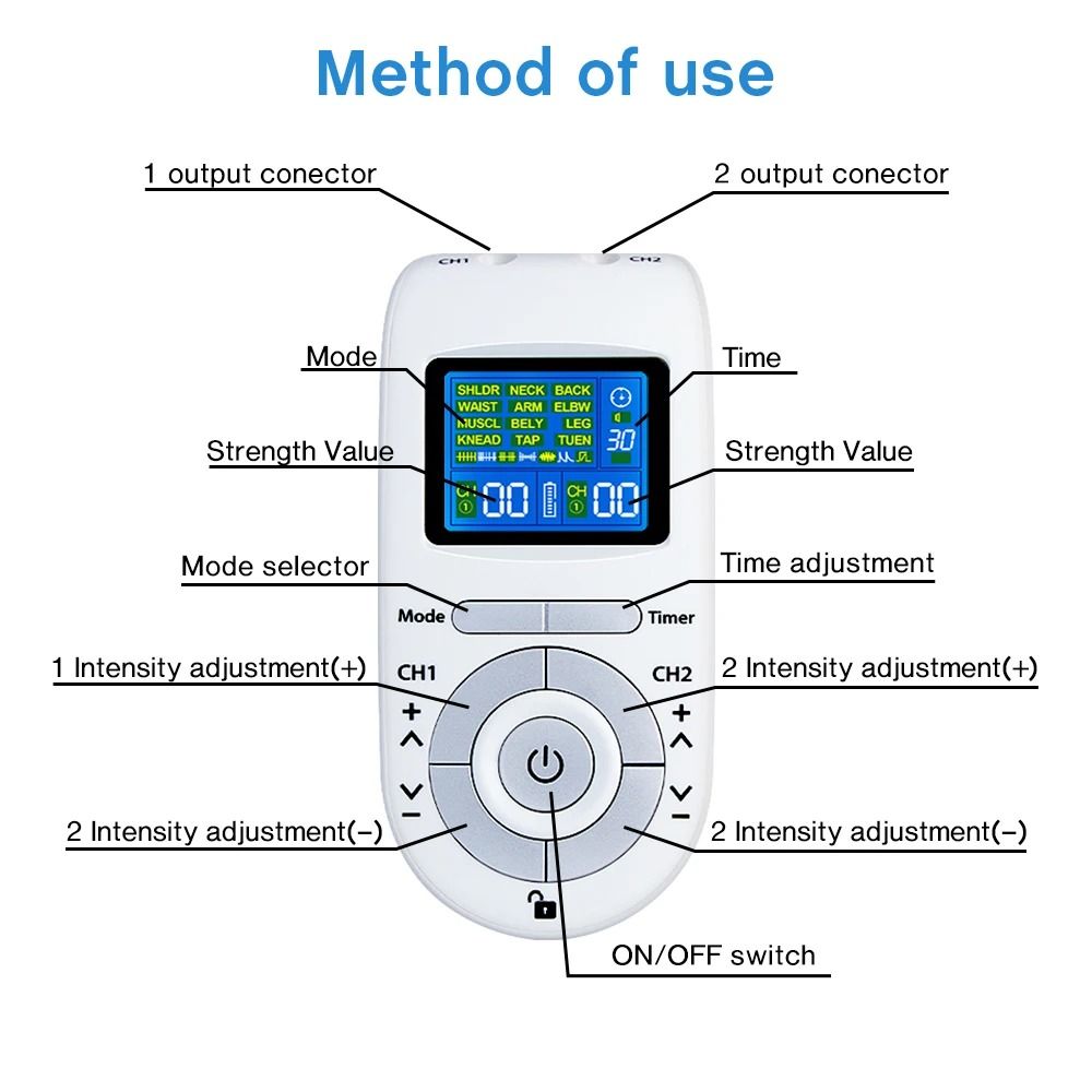 Electric Tens Relax Muscle Stimulator 2